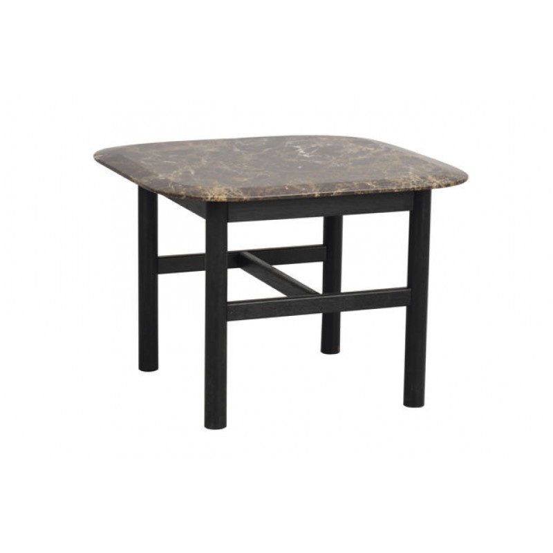 RO Hammond Coffee Table 62x62 Marble Brown/Black